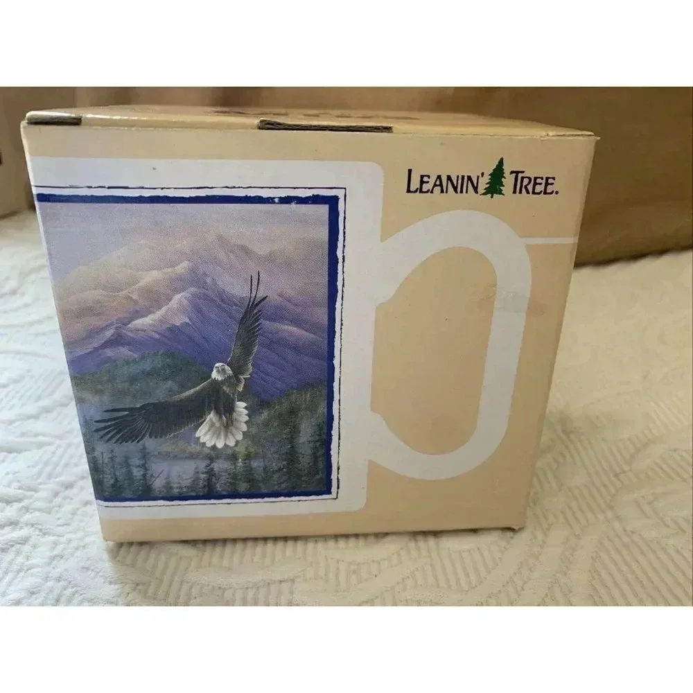 Vintage NEW in Box‎ Eagle Art Ceramic Coffee Mug Leanin Tree Inspirational Quote